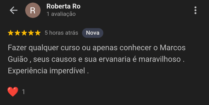 Depoimento de Roberta Ro sobre a experiência com a Ervanaria